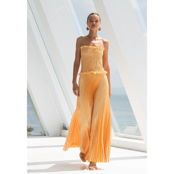 L'idee lidee L'IDÉE Maya Gown in orange Size: 6 - Picture 2 of 5